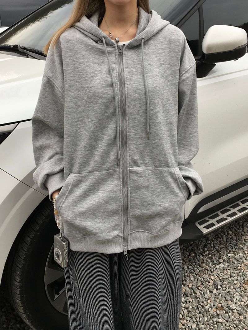 Uni Over Two-Way Zip-Up Hoodie (7c)