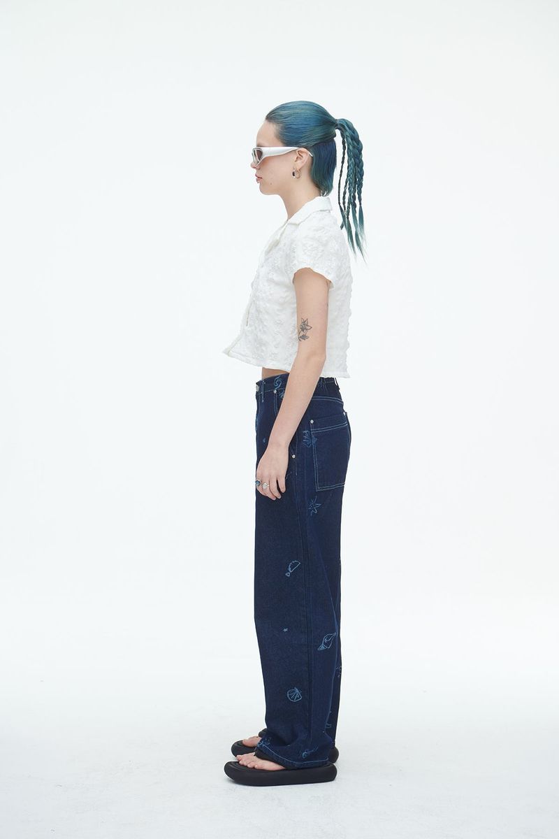 Jeju Beach Denim Pants