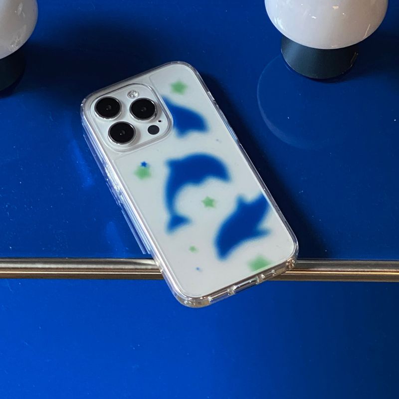 summer dolphin jelly hard case