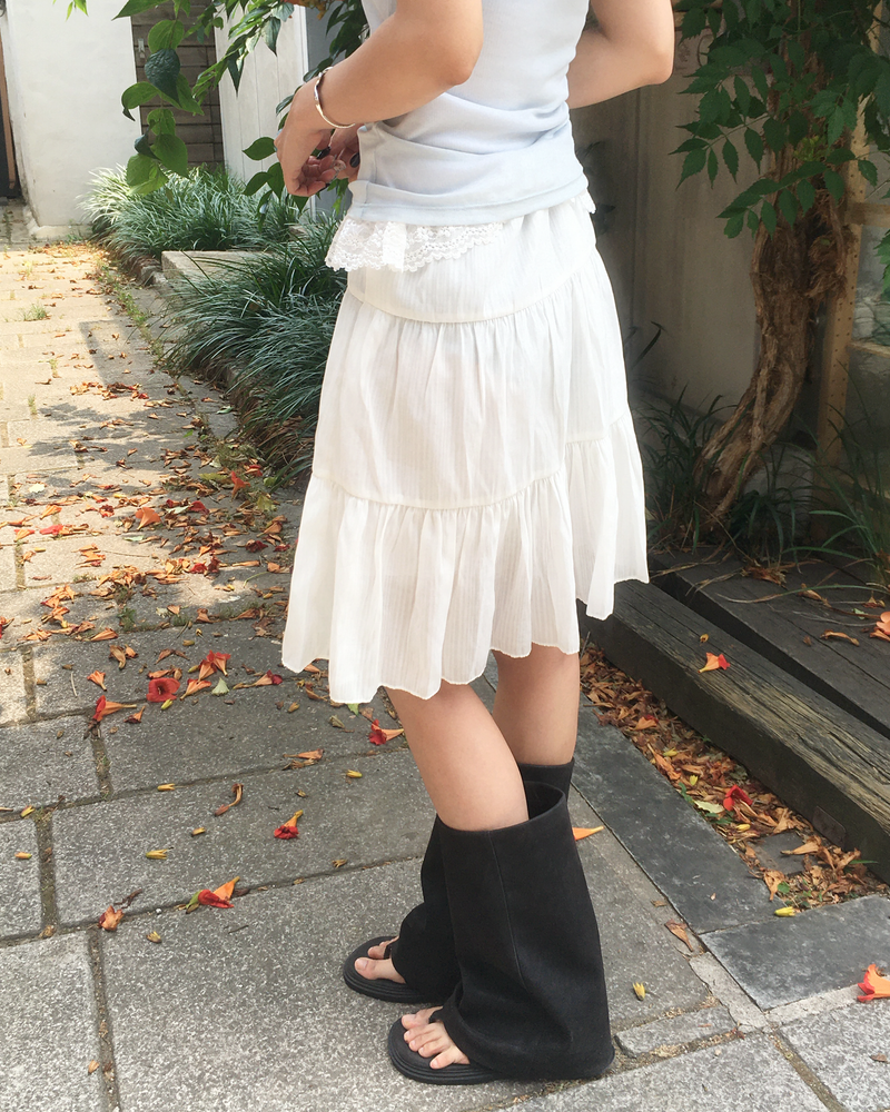 Cancan midi skirt
