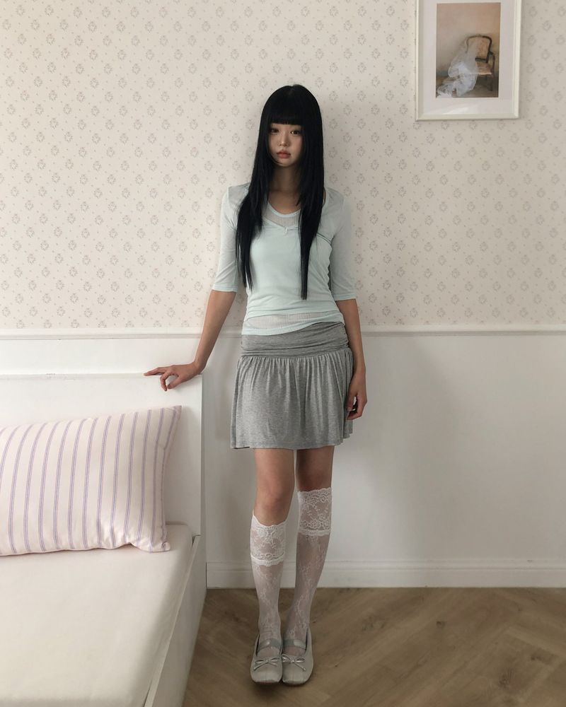 Plem Folding Mini Skirt
