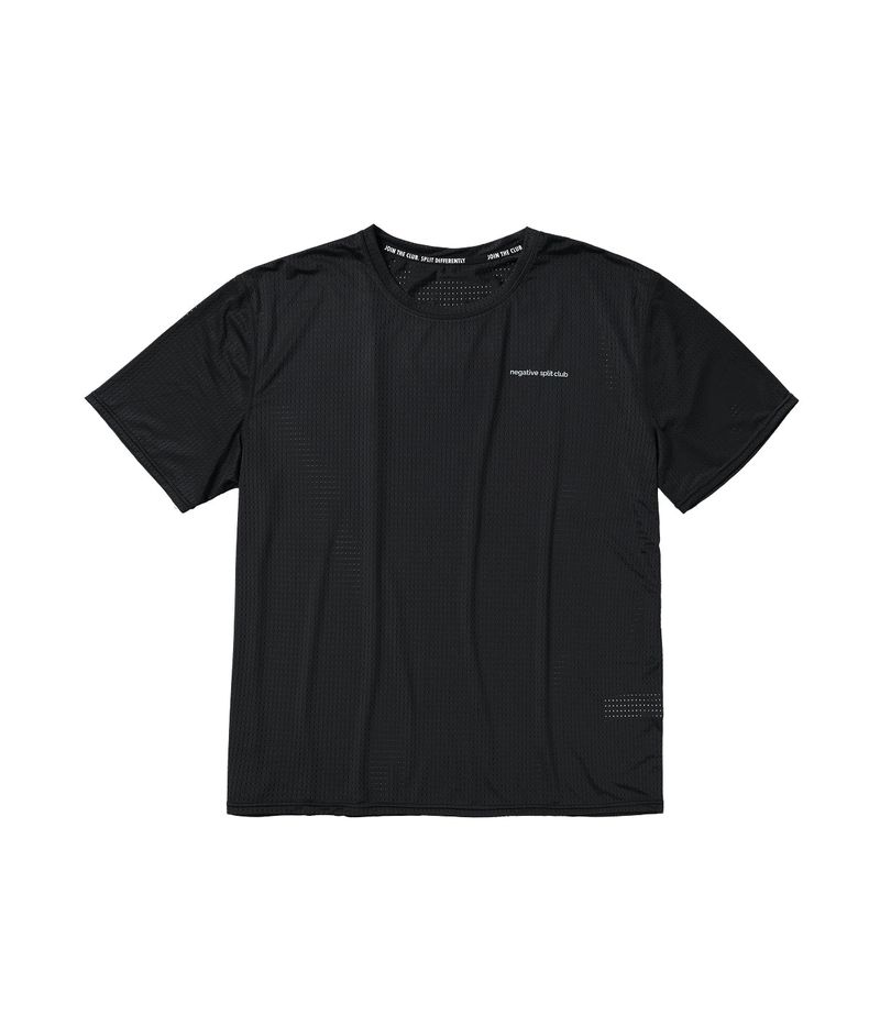 negative split club(ネガティブスプリットクラブ)の「Air Vent Solid T-Shirt (Black)(Tops)」