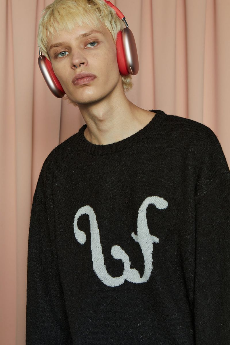 U SHEET MUSIC KNIT / BLACK