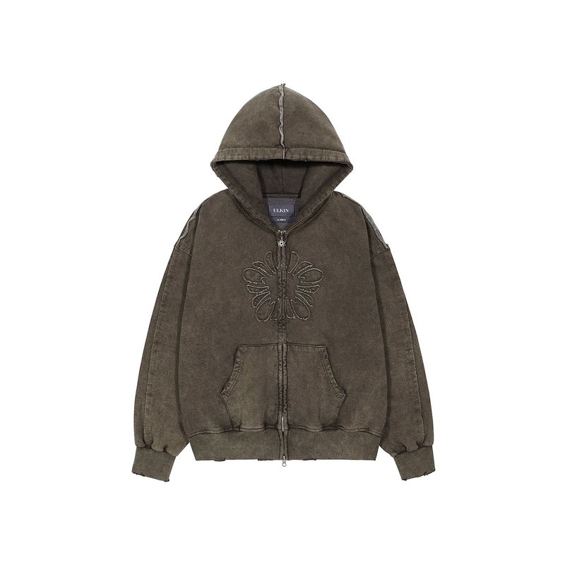 [24SS LSD COLLECTION] MUGUNG Vintage Zip-up Hoodie_Brown