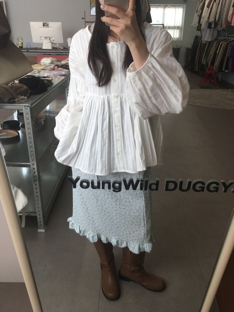 Rihero Shirring Blouse (1color)
