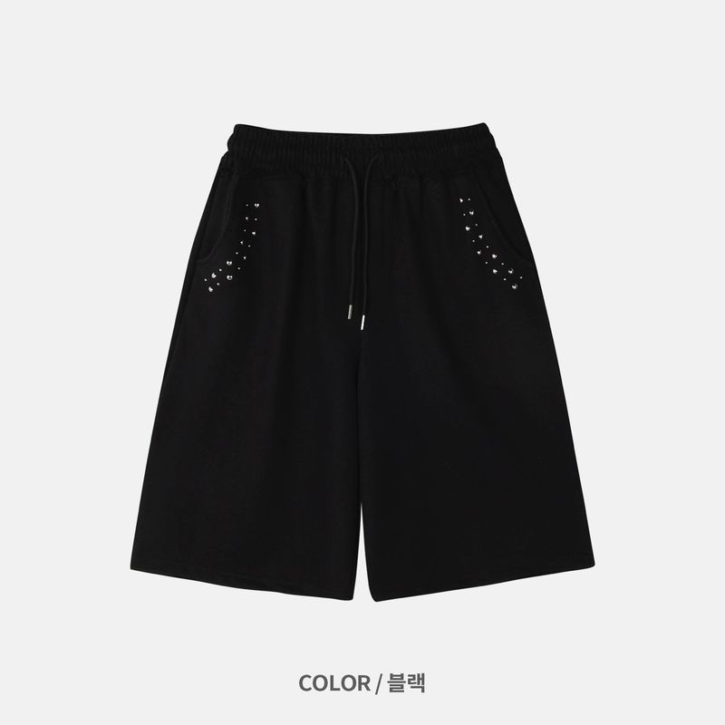 Mayer Stud Bermuda Pants (2color)