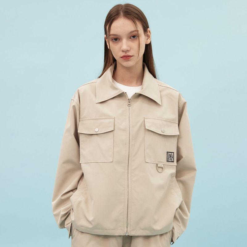 D ring zipup shirts jacket