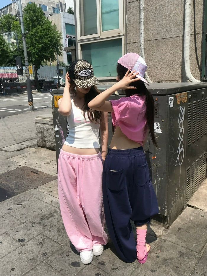 Puff Navy Pants