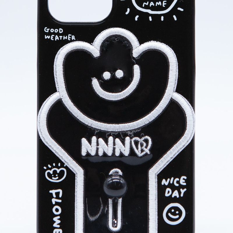 SUN CASE FLOWER PATCH BLACK
