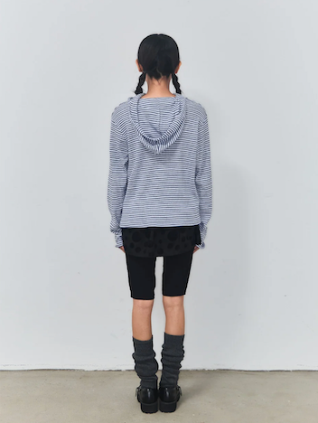 STAR STRIPE HOODIE - BLUE