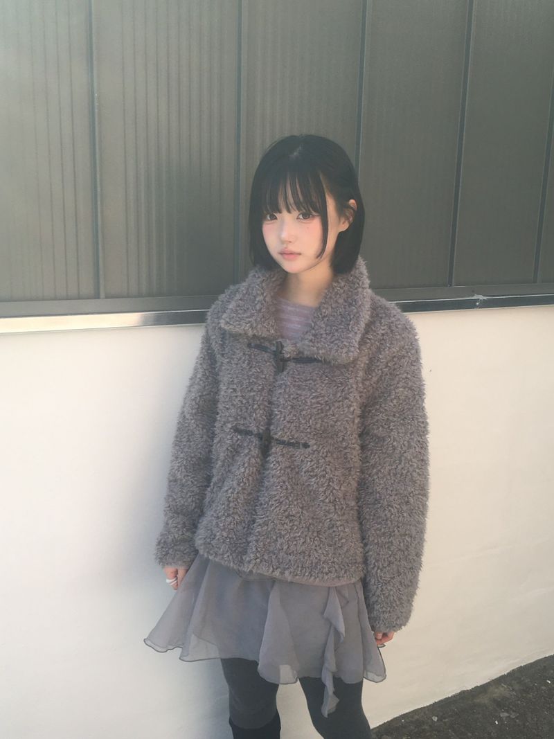 ner.ui.bin(ノエビン)の「Mono Bear Creamy Duffel Fur Jacket(Jackets/Outerwear)」