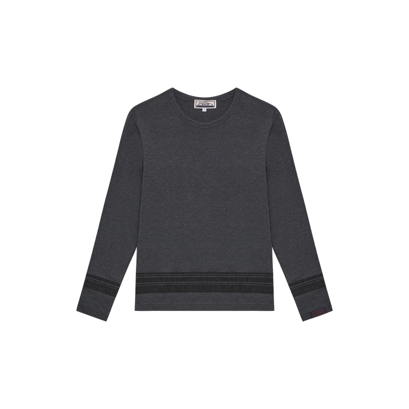 saros（サロス）の「saros ヴィンテージ長袖Tシャツ - チャコール(1)（トップス）」
