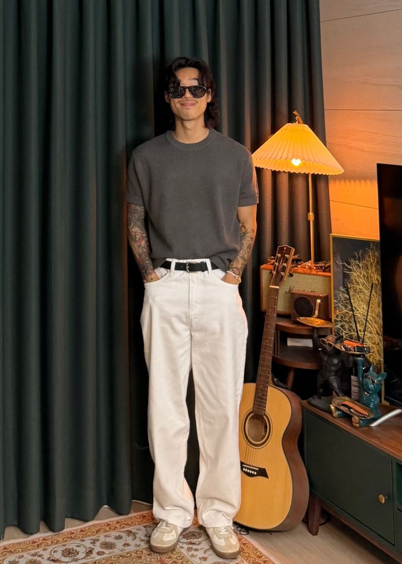 Linen Round Washable Knit 6COLOR