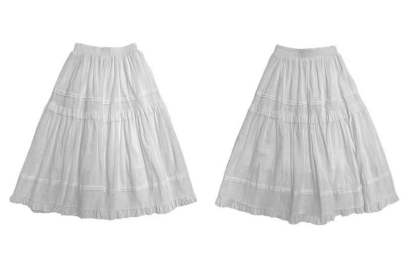 Leaf long skirt