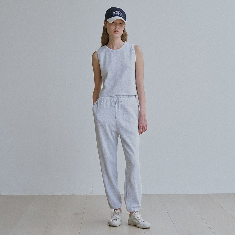 Waffle jogger pants