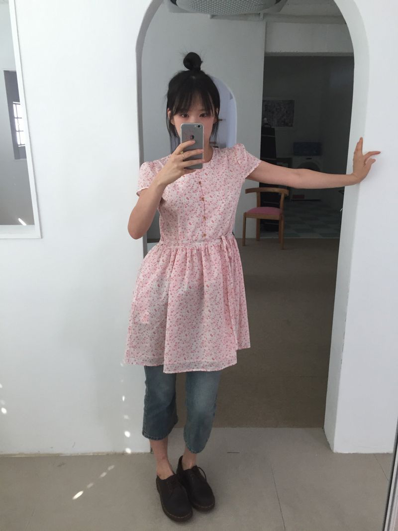  [made by fling] picnic flower mini one-piece