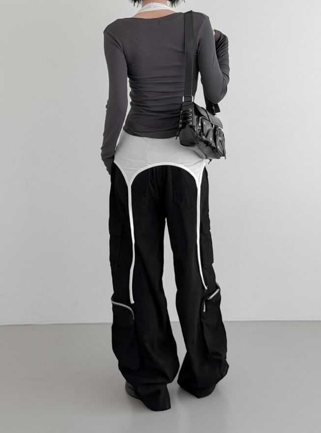 Enle Corset Pocket Shoulder Bag