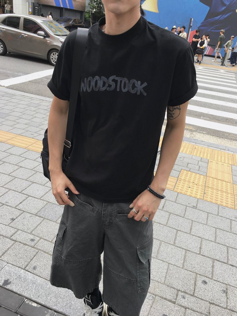 Stock Semi-Crop Short-Sleeve T-Shirt 4C
