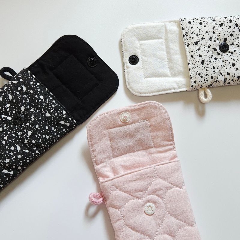 Pencil Pouch_Quilted Heart Black