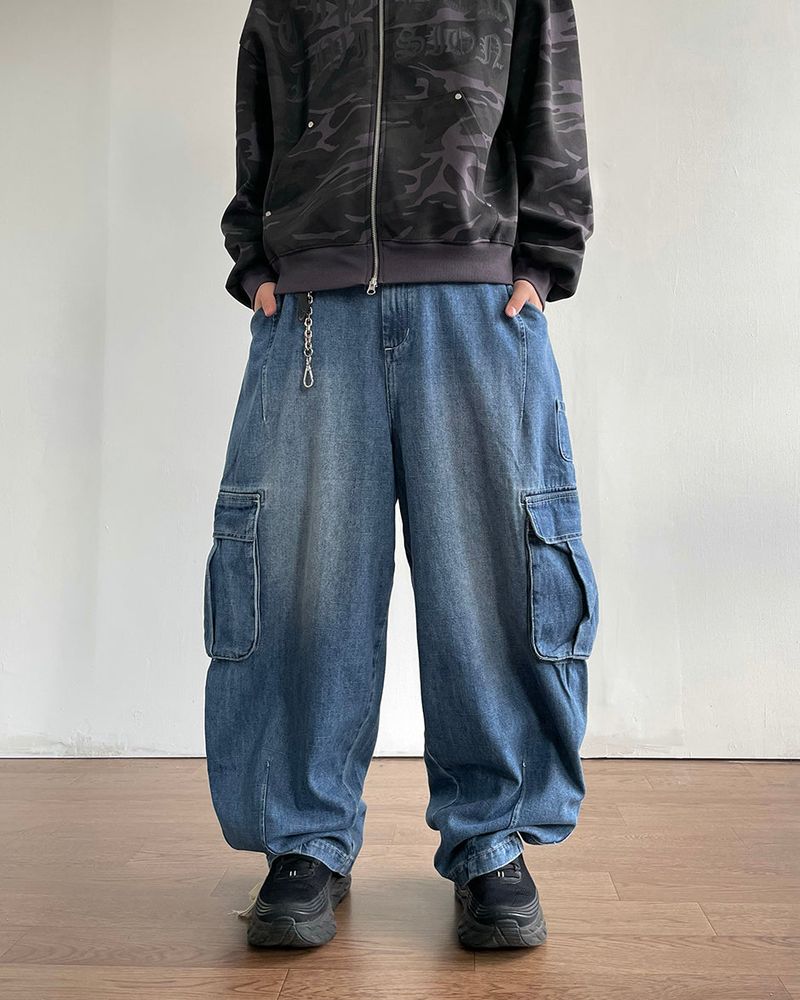 IDF（アイディーエフ）の「Stack cargo denim pants（Pants）」