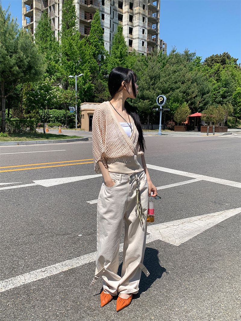 LEG BIJO COTTON WIDE PANTS (2C)