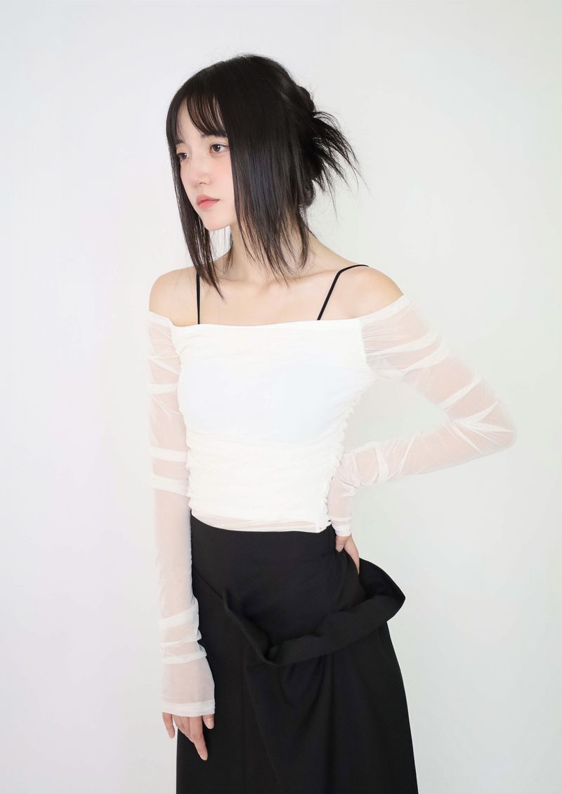 Wrinkle Layered Skirt