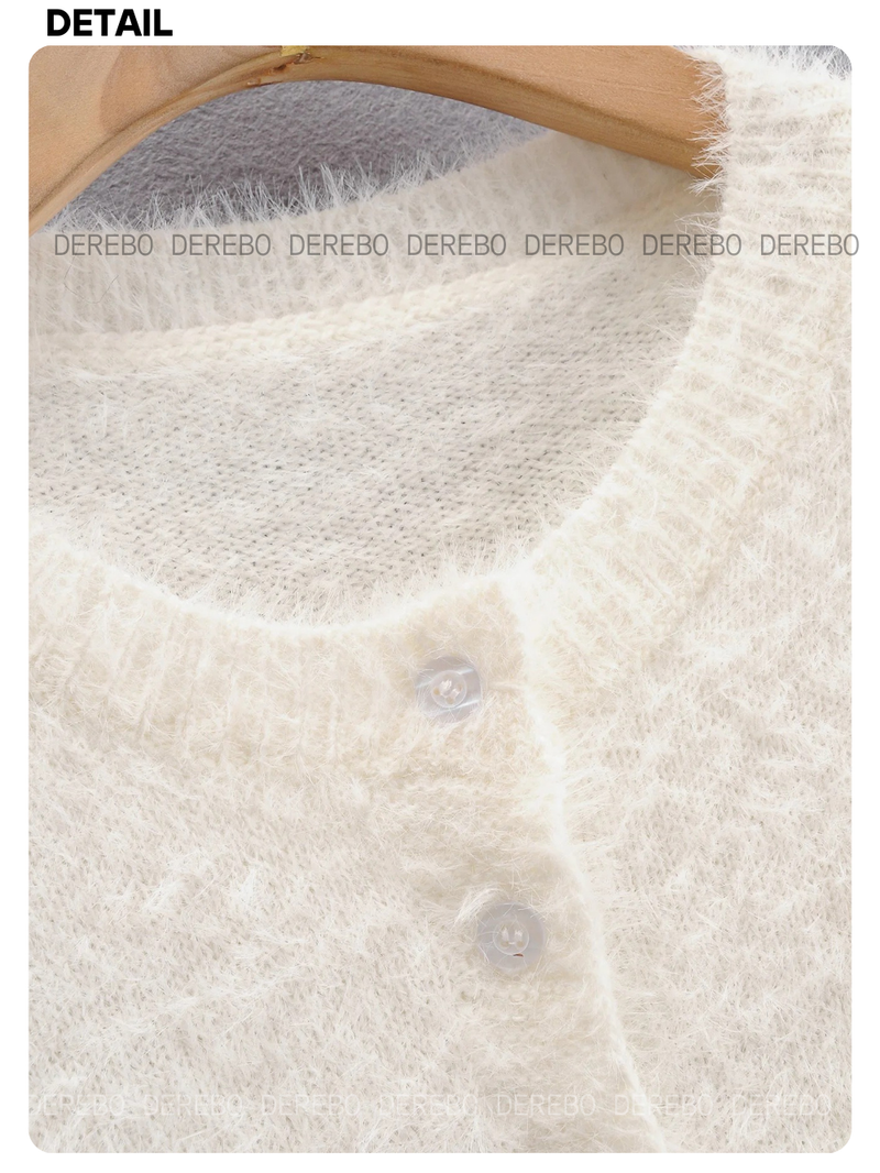 [SALE] Fluffy cropped pastel cardigan