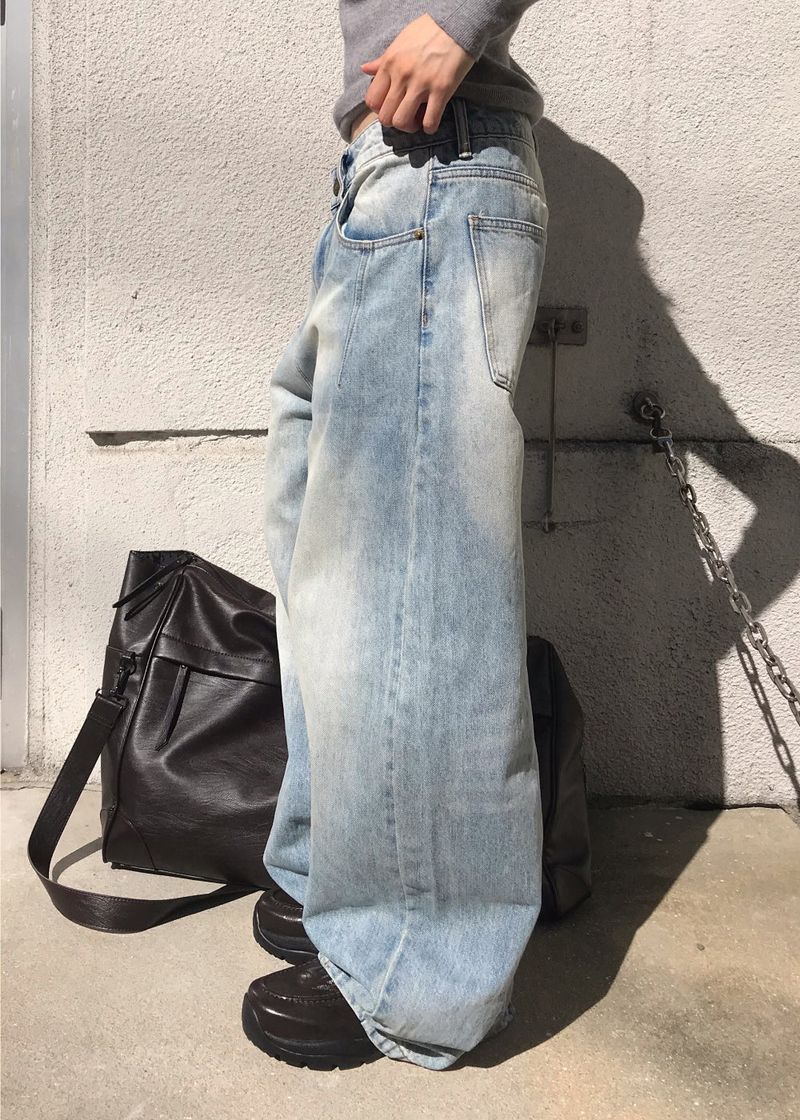  DART WIDE WASHING DENIM