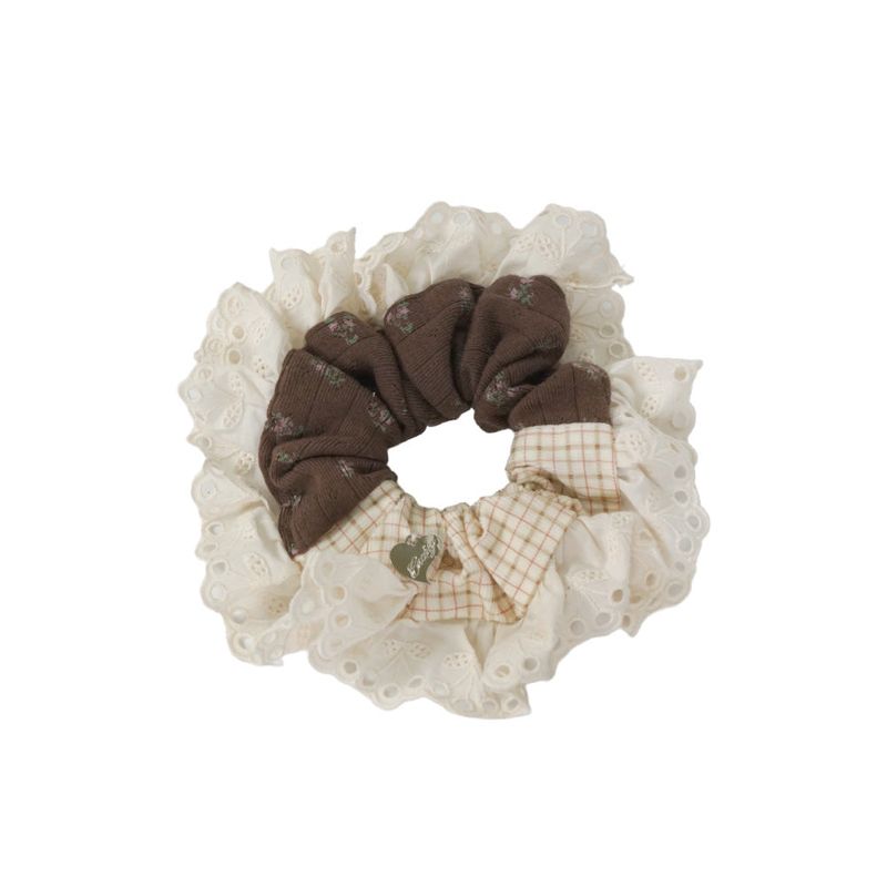 cozing(コジング)の「Lace scrunchie_brown(Hair Accessories)」
