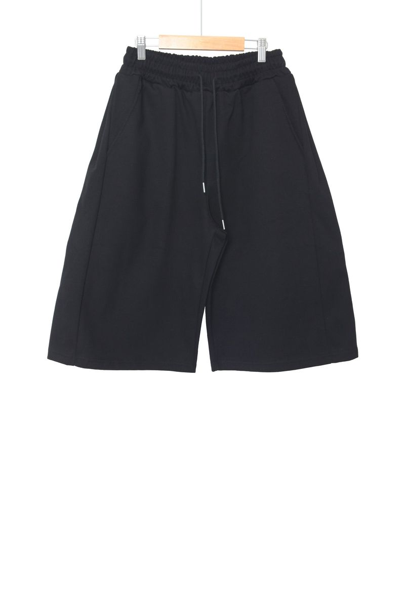 long wide sweat half pants