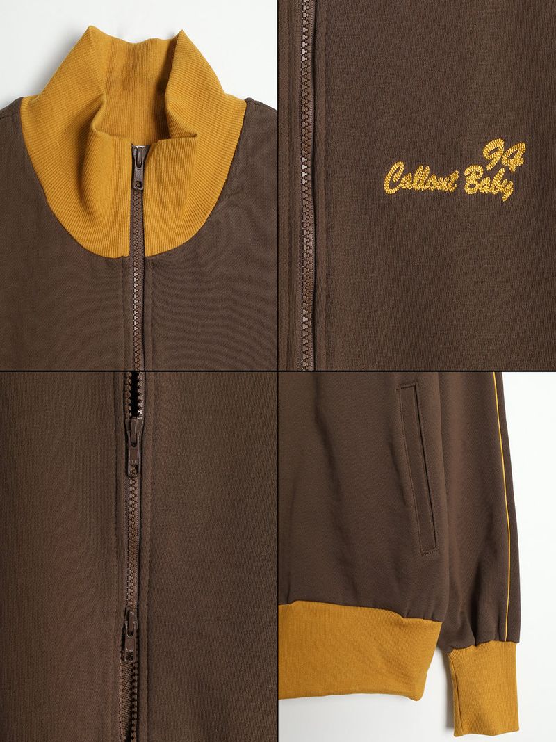 DOWN TOWN GIRL ZIP-UP / BROWN