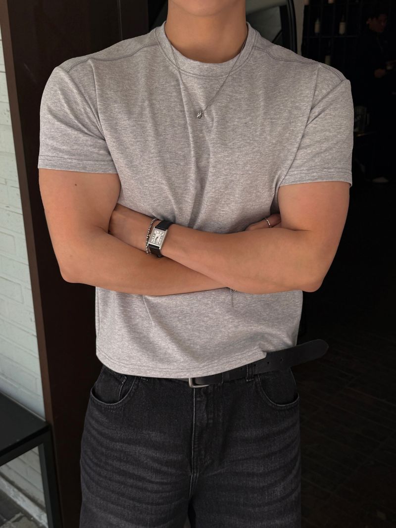 Shoulder ponte muscle short sleeve