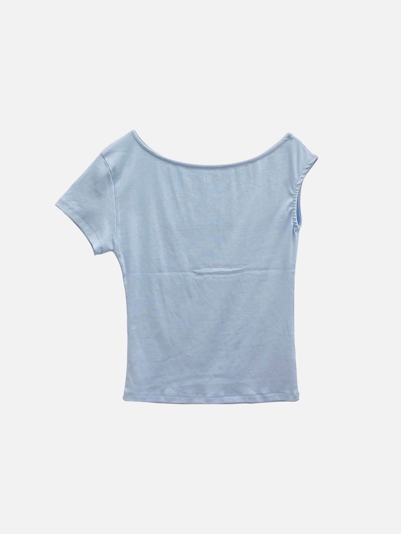 J One Shoulder Unbal Tee (3c)