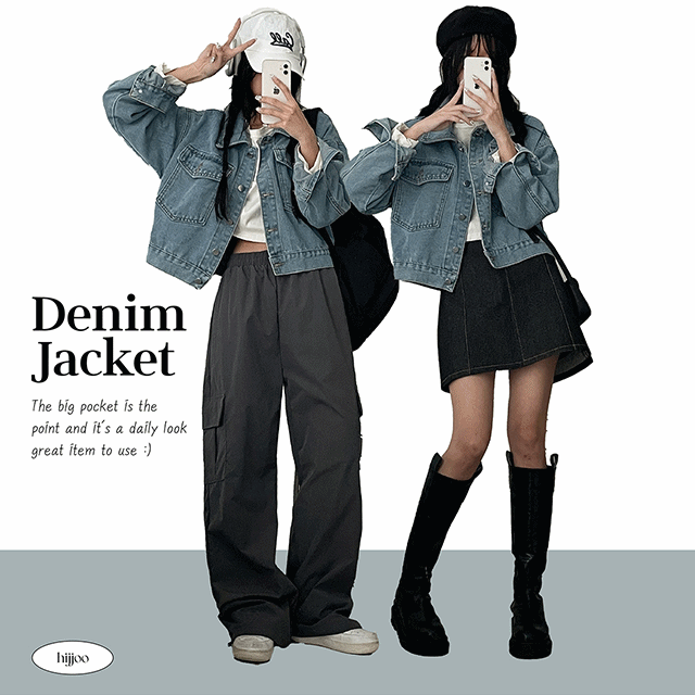 hijjoo（ハイチュー）の「Bailly cropped jean jacket（Jackets/Outerwear）」