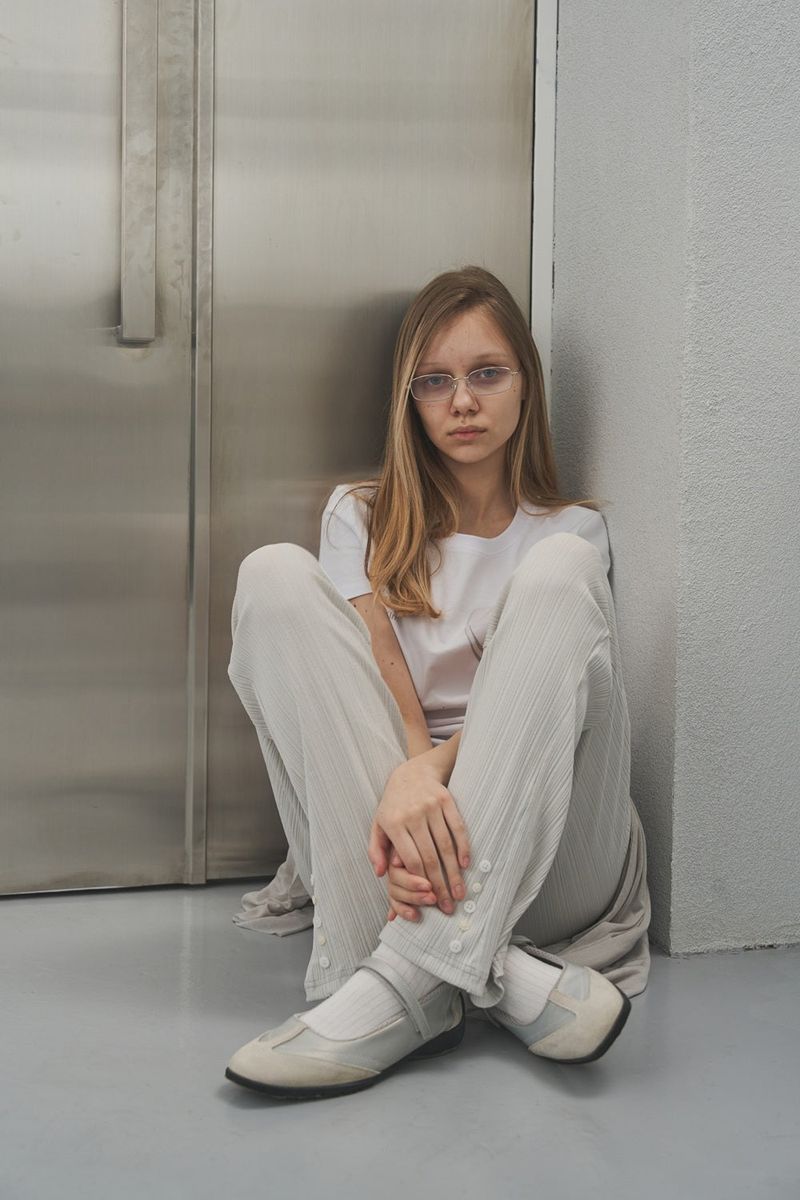  PLEATS BANDING BUTTON PANTS 