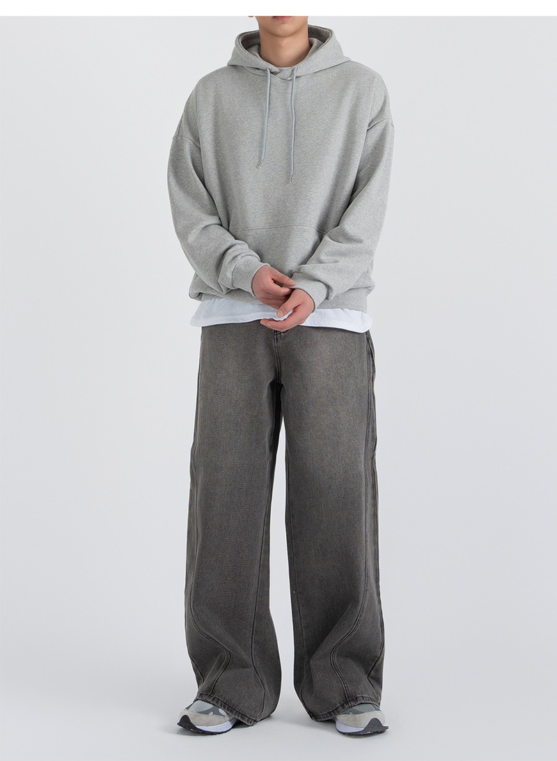 Authentic Relaxed Basic Hoodie Gray