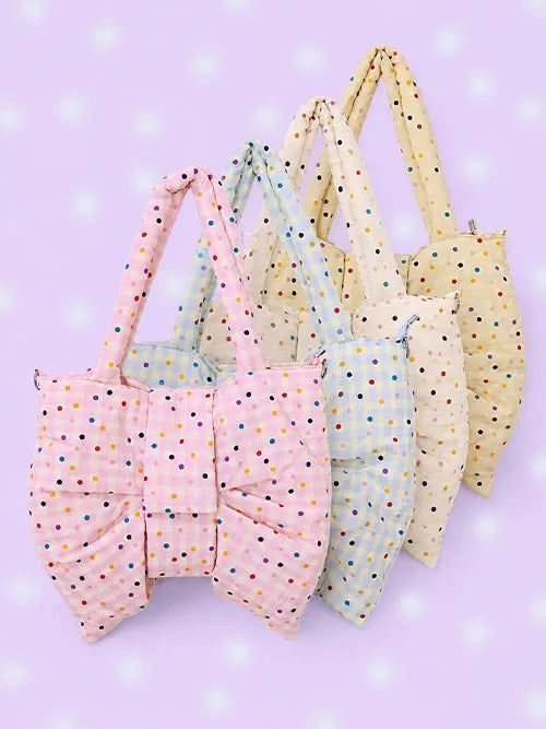 KUO（クーオ）の「lovely dot ribbon bag (4color)（Bags）」
