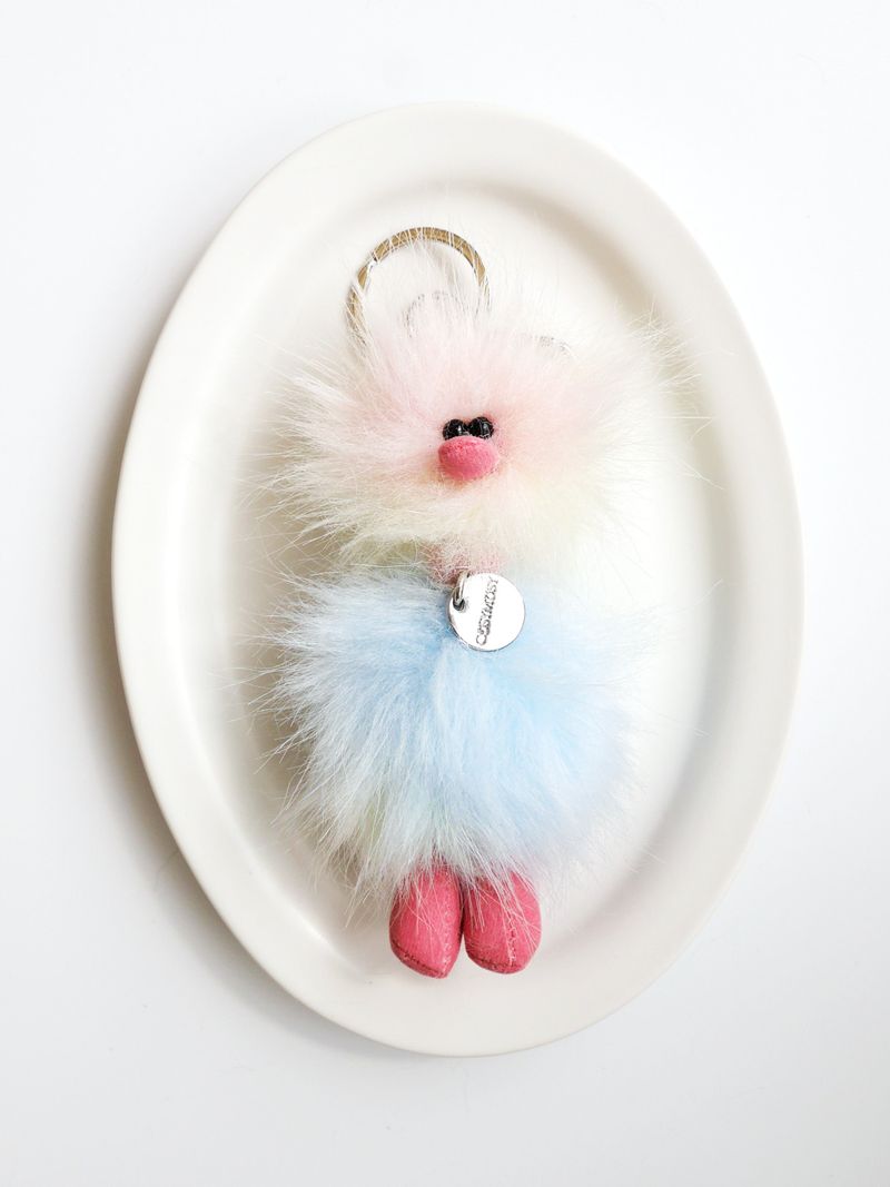 Cosymosy Mini Bird Keyring - Rainbow