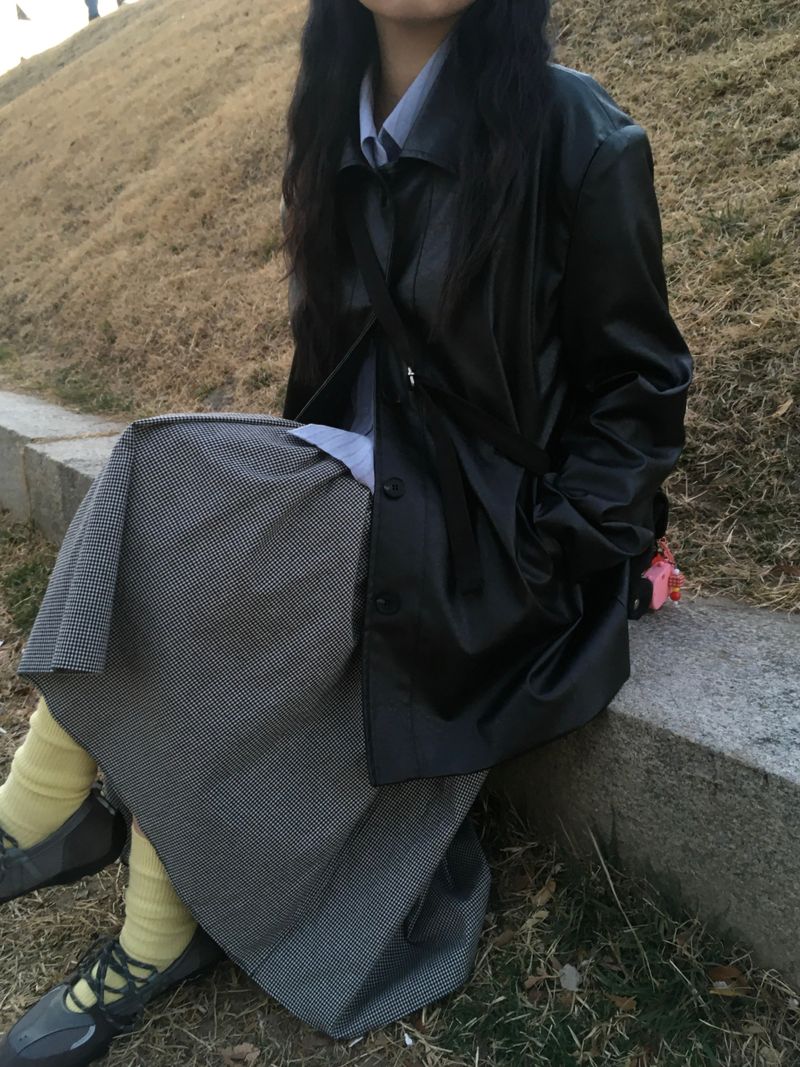 Leather Collar Jacket