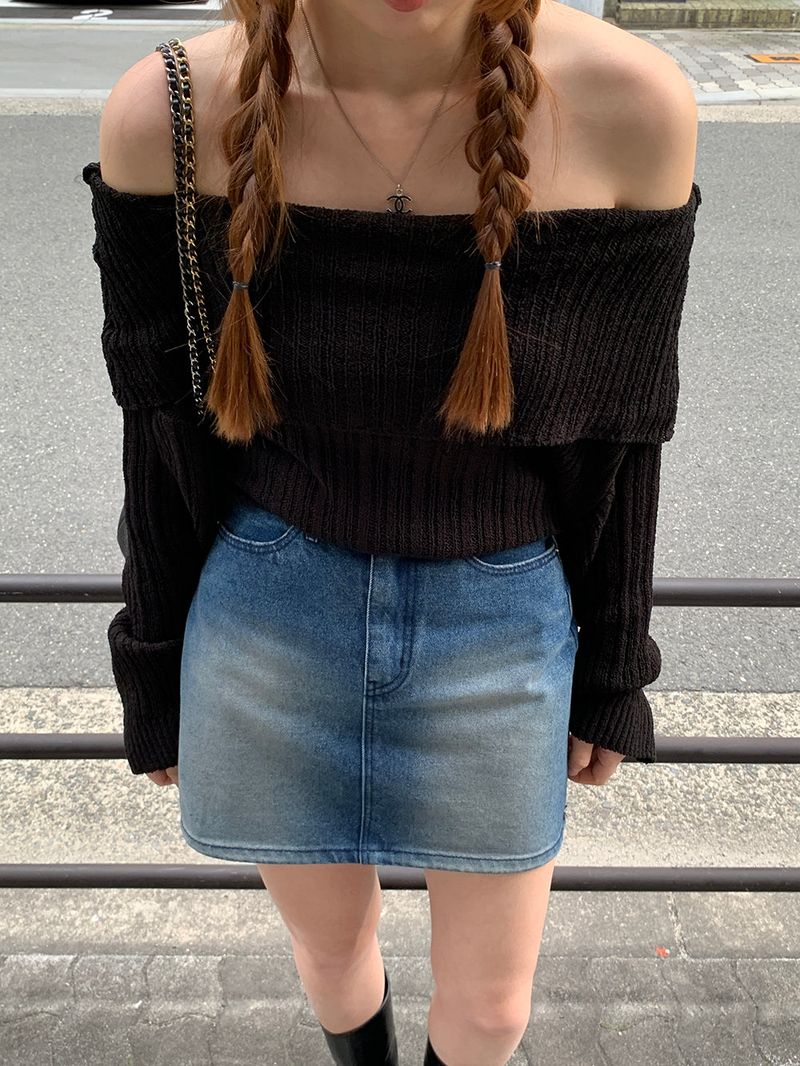 [MADE] Dune Y2K denim mini skirt