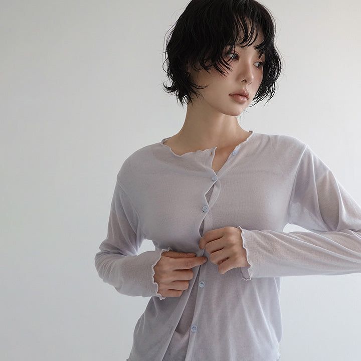 blitti（ブリッティ）の「[Korenda] Wave Diagonal Long-Sleeve Cardigan - 4 Colors（Tops）」