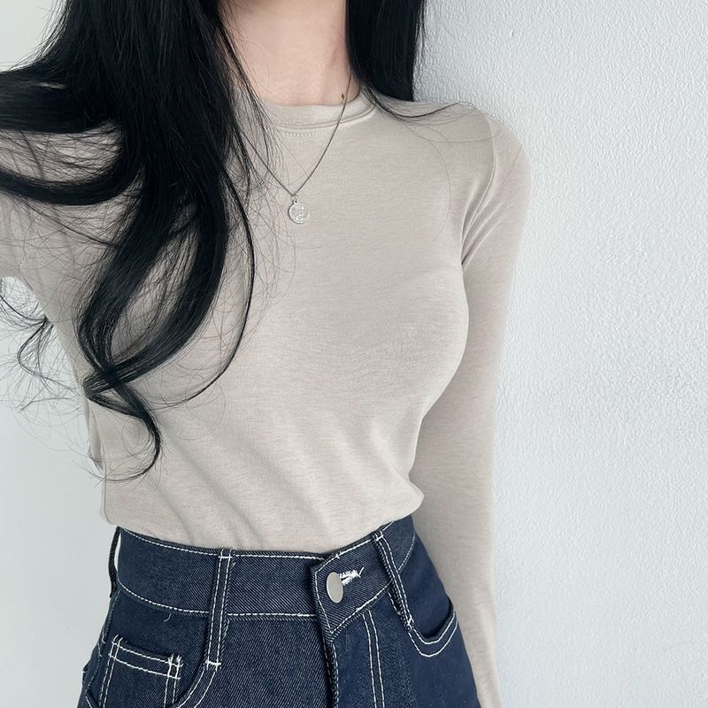 Extended Sleeve Round Neck T-Shirt