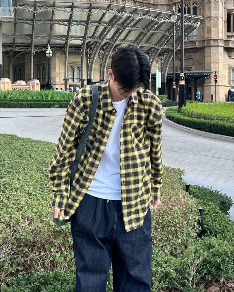 Cent(セントマーケット)の「Itzel check overfit shirt(Tops)」