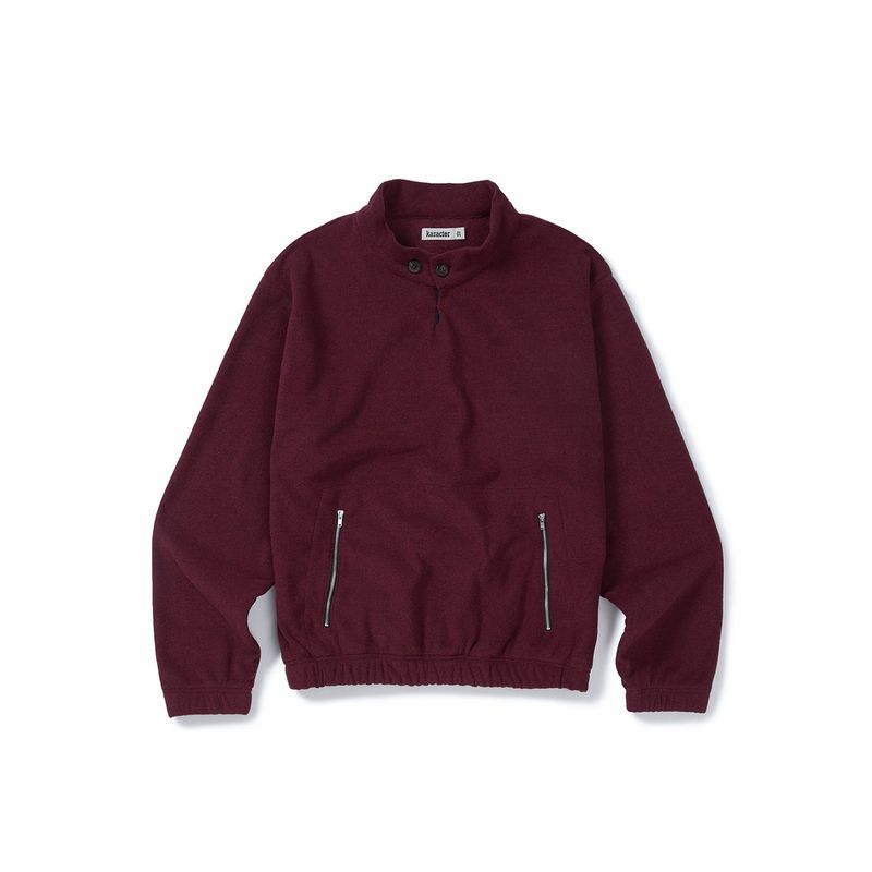 karactor（カラクター）の「Surface fleece pullover / Rust wine（Tops）」