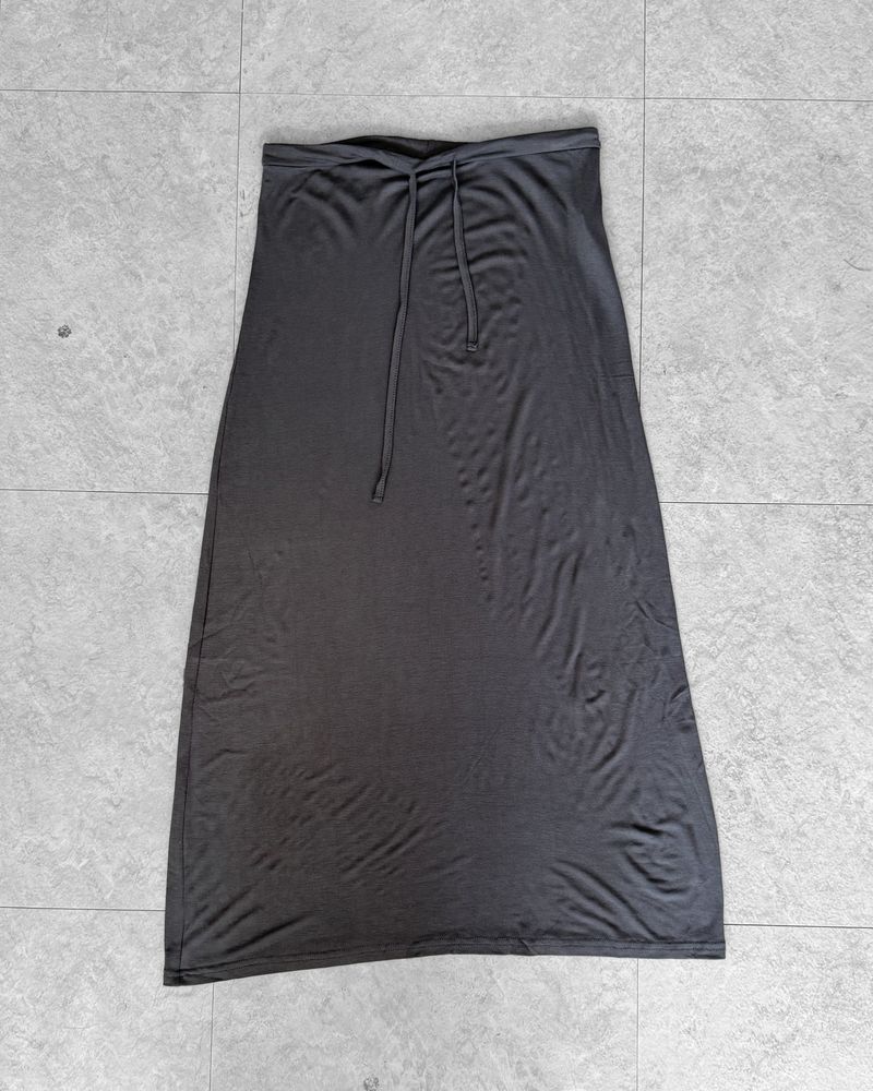 MAUVE STRING LONG SKIRT