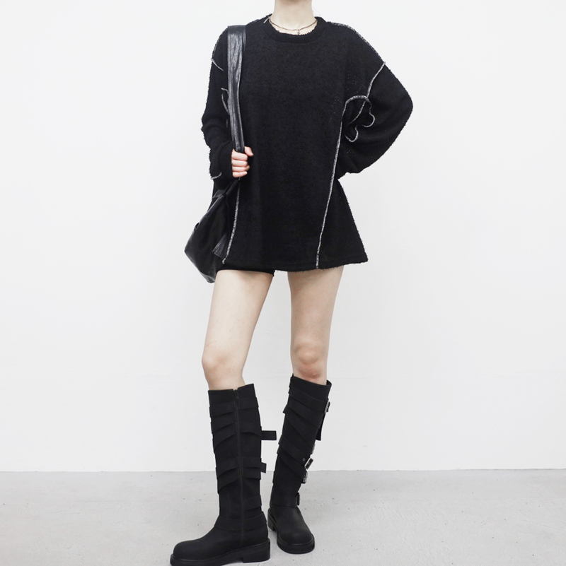 NONCODE（ノンコード）の「(Unisex) Ronen mesh stitch knitwear（Tops）」