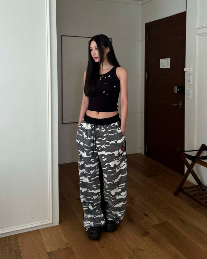 Camo training pants