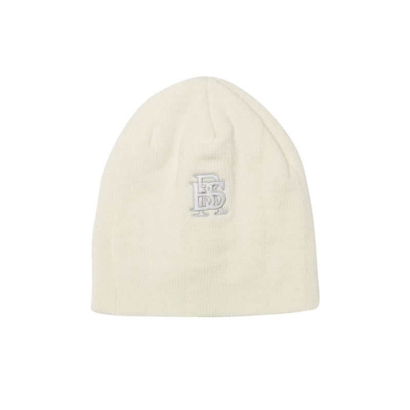 BSRABBIT(ビエスラビット)の「BSR2223FWBN055 BSR LOGO BEANIE WHITE(Hats)」