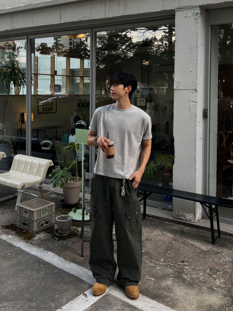 Pigment Diagonal Seam Cargo Pants (3 Colors)