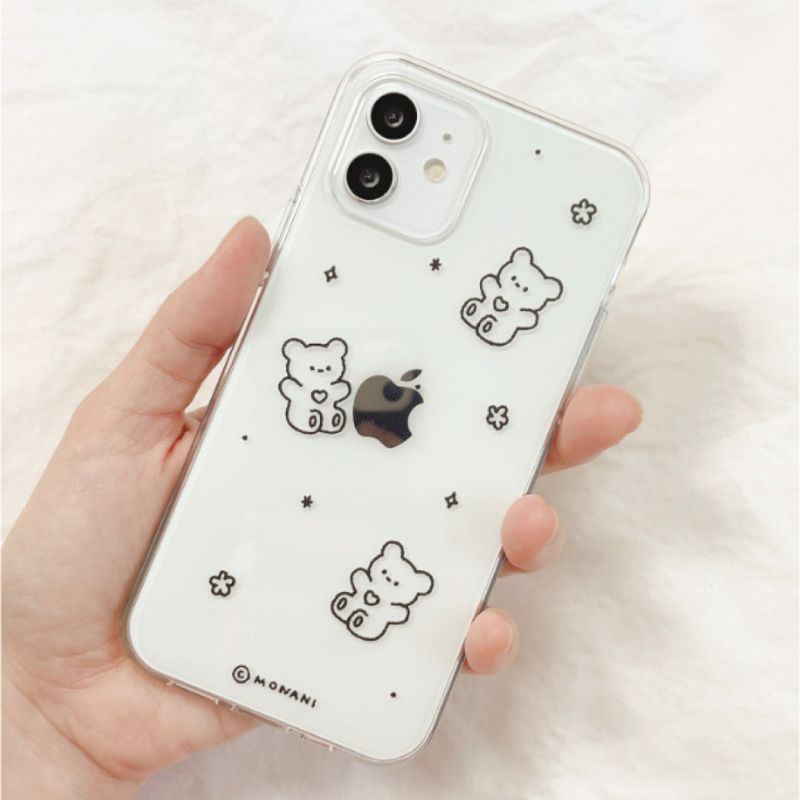 [Gel-hard] Black maro bear Phone case